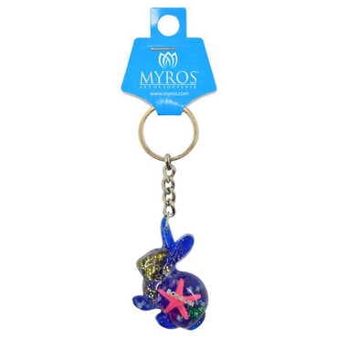 Bodrum Themed Customised Transparent Polyester Keyring - 8