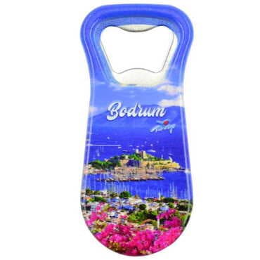 Bodrum Themed Customised Uv Printed Plastic Base Plastic Base Bottle Opener 95x43 mm - 9
