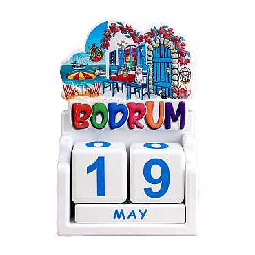 Bodrum Temalı UV BASKILI POLYESTER MASA TAKVİMİ - 3