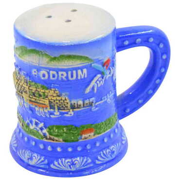 Bodrum Themed Bodrum Themed Mug Shaped Salt and Pepper Shaker - Thumbnail