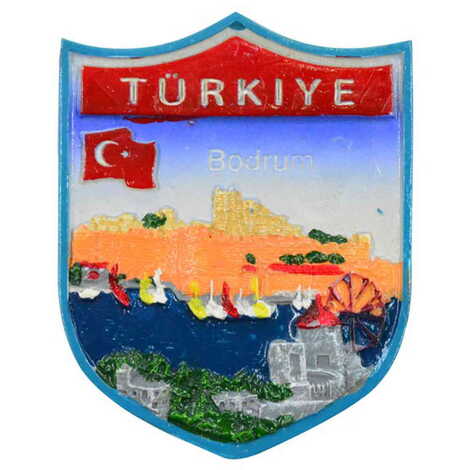 Bodrum Themed Bodrum Themed Polyester Arma Fridge Magnet