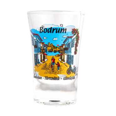 Bodrum Themed Custom Printed Shot Glass 45x70 mm - 4