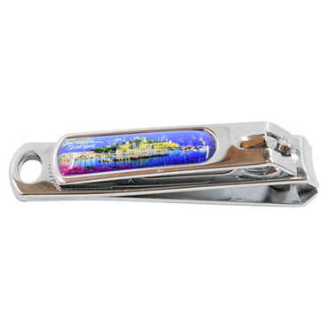 Bodrum Themed Customised Metal Epoxy Nail Clipper 56x13x13 mm - Thumbnail