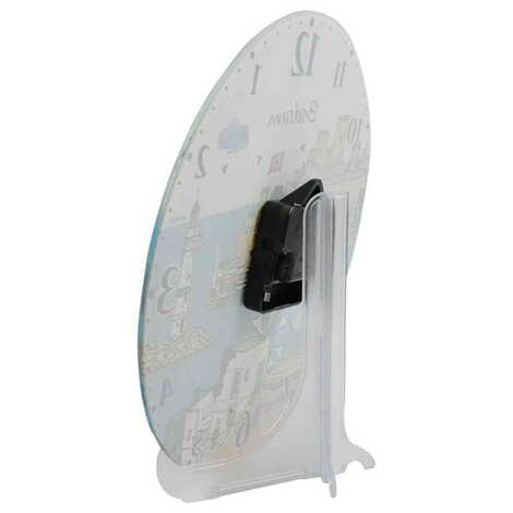 Bodrum Themed Decorative Custom Print Glass Wall Watch 25 Cm - 2