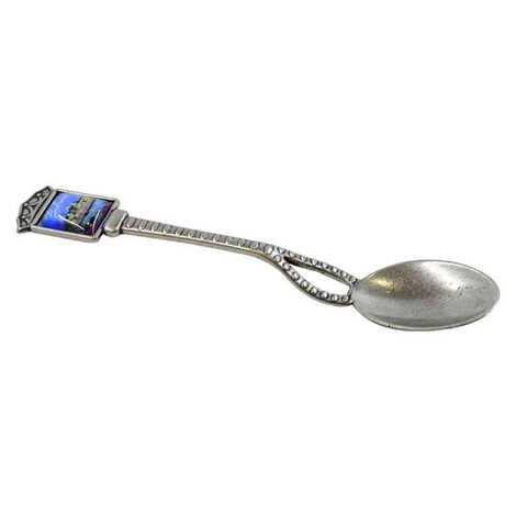 Bodrum Themed Decorative Metal Spoon