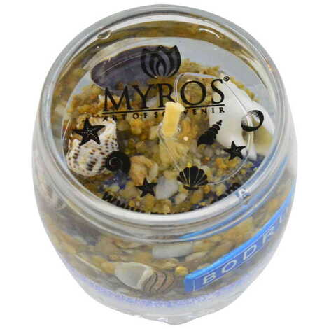 Bodrum Themed Glass Transparent Gel Candle - 2