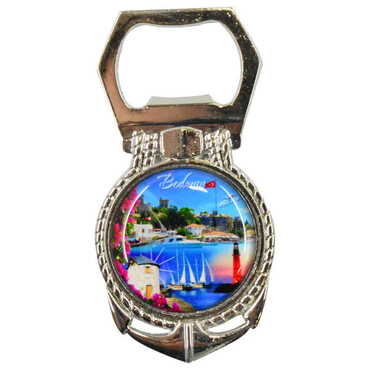 Bodrum Themed Metal Anchor Magnetic Opener 40x75 mm - Thumbnail