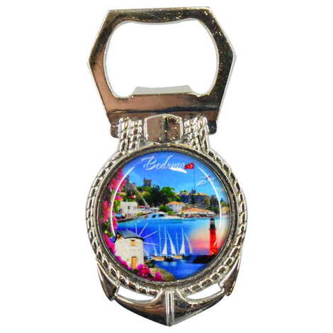 Bodrum Themed Metal Anchor Magnetic Opener 40x75 mm - 1