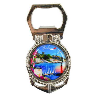 Bodrum Themed Metal Anchor Magnetic Opener 40x75 mm - 4