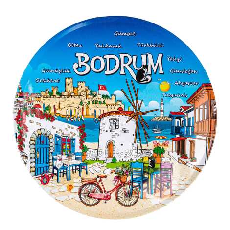 Bodrum Themed Metal Trivet - 1