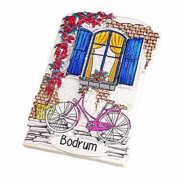 Bodrum Themed Myros Local Polyester Refrigerator Magnet - 33
