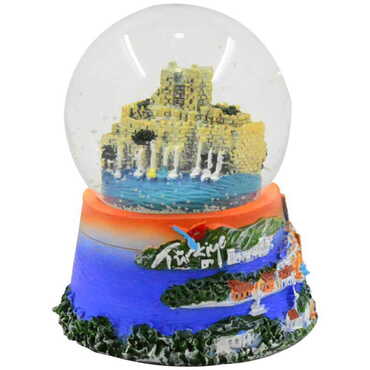 Bodrum Themed Polyester Snow Globe 65 Mm - Thumbnail