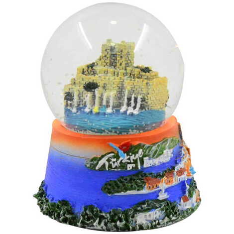 Bodrum Themed Polyester Snow Globe 65 Mm