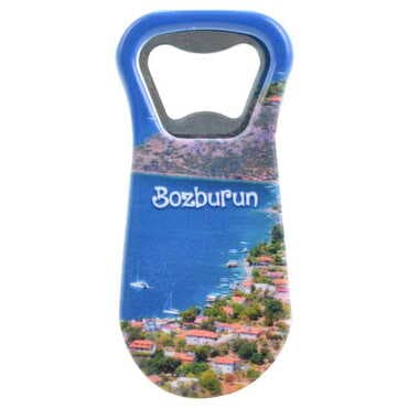 Bozburun Themed Customised Uv Printed Plastic Base Plastic Base Bottle Opener 95x43 mm - 6