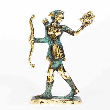 Toptan Bronz Metal Heykel Okçu15 X 10 Cm