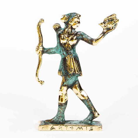 Bronze Archer Figurine 15X10 Cm