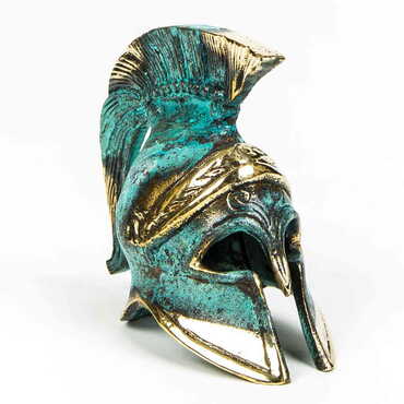 Myros - Bronze Helmet Figurine 38,5X5 cm