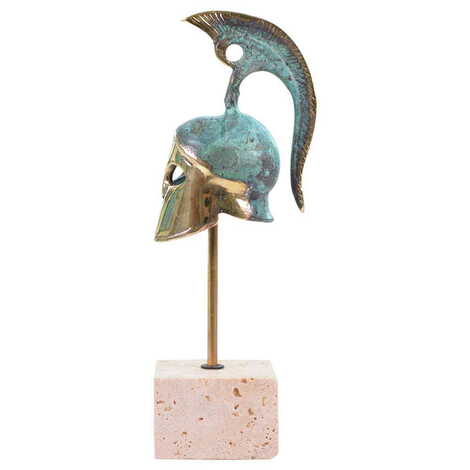 Bronze Helmet Figurine Model No:7 14,5X4 Cm