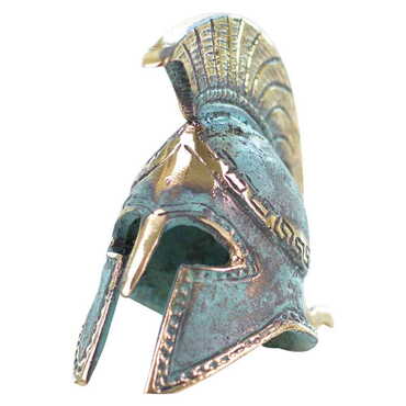 Bronze Helmet Figurine No :1 11 Cm - Thumbnail