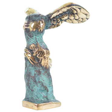 Bronze Nıke Figurine 14 cm - Thumbnail