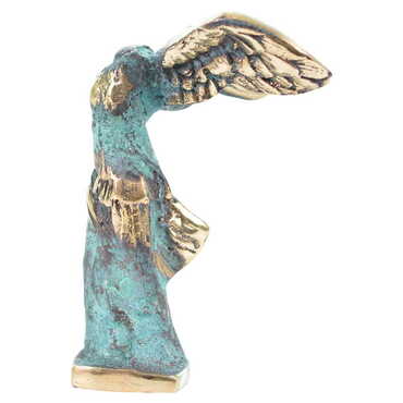 Bronze Nıke Figurine 14 cm - Thumbnail