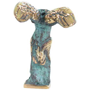 Bronze Nıke Figurine 14 cm - Thumbnail