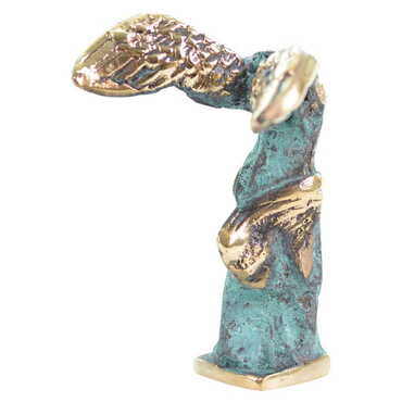 Bronze Nıke Figurine 14 cm - Thumbnail