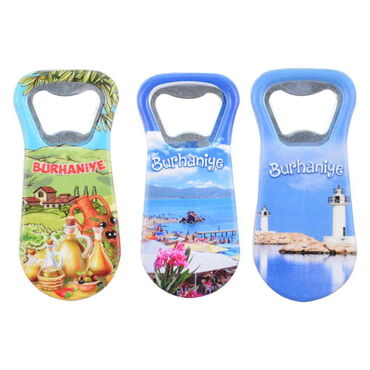 Burhaniye Themed Customised Uv Printed  Plastic Base Plastic Base Bottle Opener 95x43 mm - 2