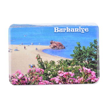 Burhaniye Themed Customised UV Printed Plastic Base Rectangle Fridge Magnet 80x50 mm - Thumbnail