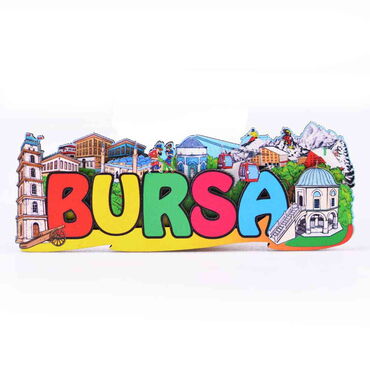 Bursa Themed Wooden Customised 2D Souvenir Fridge Magnet - 5