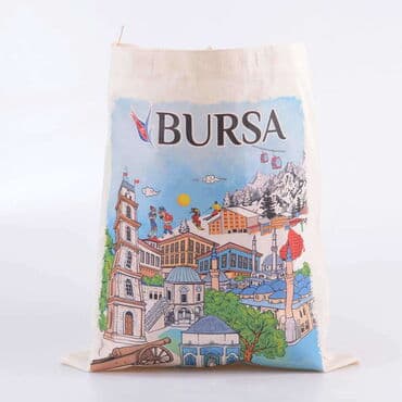 Bursa Themed Digital Printed Tote  Bag 35x40 cm - 01