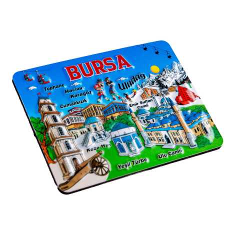 Bursa Temalı Kabartma Pvc Magnet 70*90 Mm - 8