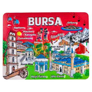 Bursa Temalı Kabartma Pvc Magnet 70*90 Mm - 6