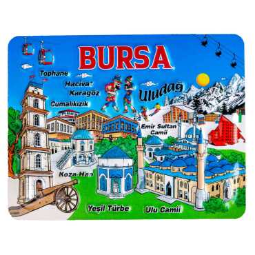 Bursa Temalı Kabartma Pvc Magnet 70*90 Mm - 7
