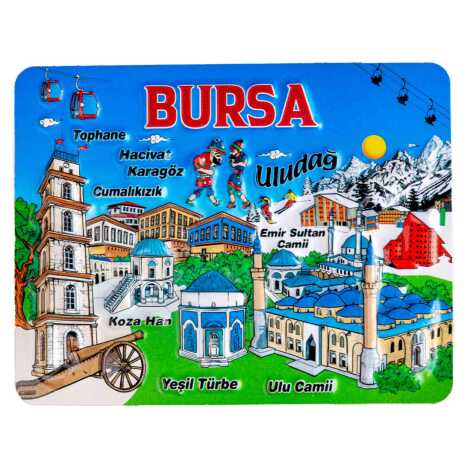 Bursa Temalı Kabartma Pvc Magnet 70*90 Mm - 7
