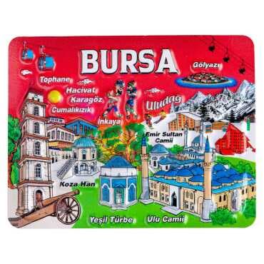 Bursa Temalı Kabartma Pvc Magnet 70*90 Mm - 6