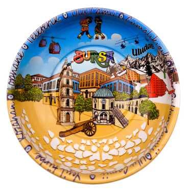 Bursa Themed Metal Bowl 95 mm - Standart - 2