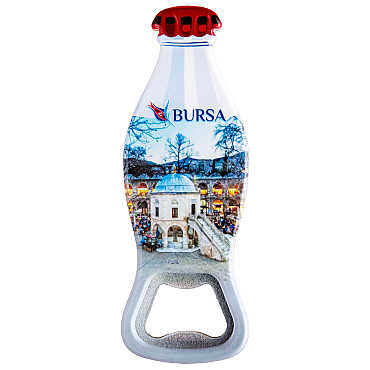 Bursa Temalı Myros Şişe Açacak Magnet 42x120 mm - 3