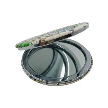 Bursa Themed Customised Uv Printed Round Compact Mirror 72x11 mm - 2
