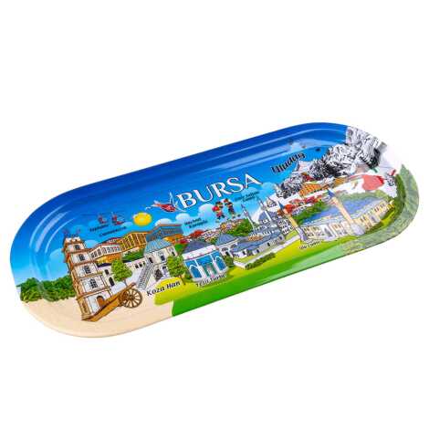 Bursa Temalı Oval Tepsi (35X16 Cm) - 3