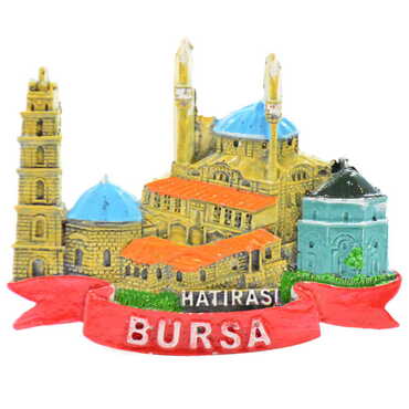 Bursa Themed Polyester Fridge Magnet - 3