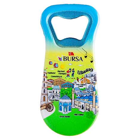 Bursa Temalı Uv Baskılı Açacak Magnet 95x43 mm - 6