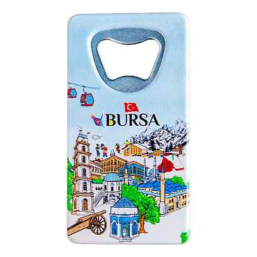 Bursa Temalı UV Baskılı Dikdörtgen Açacak - Myros