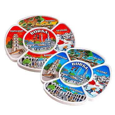 Bursa Temalı Uv Baskılı Polyester Tabak 15 Cm - 2