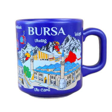 Bursa Themed Traditional Ceramic Cappuccino Mug - 5