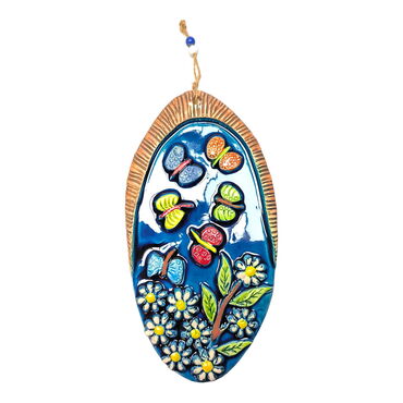 Myros - Butterfly Themed Nautical Ceramics Fourth Size Wall Hanging