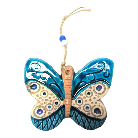 Butterfly Themed Nautical Ceramics Second Size Wall Hanging