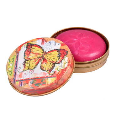 Butterfly Themed Tin Boxed Soap - Thumbnail