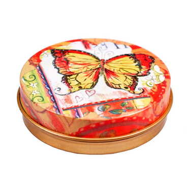 Butterfly Themed Tin Boxed Soap - Thumbnail