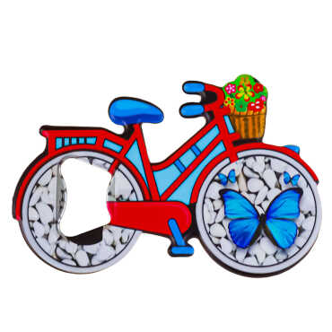 Butterfly Themed UV Bicycle Bottle Opener - 1